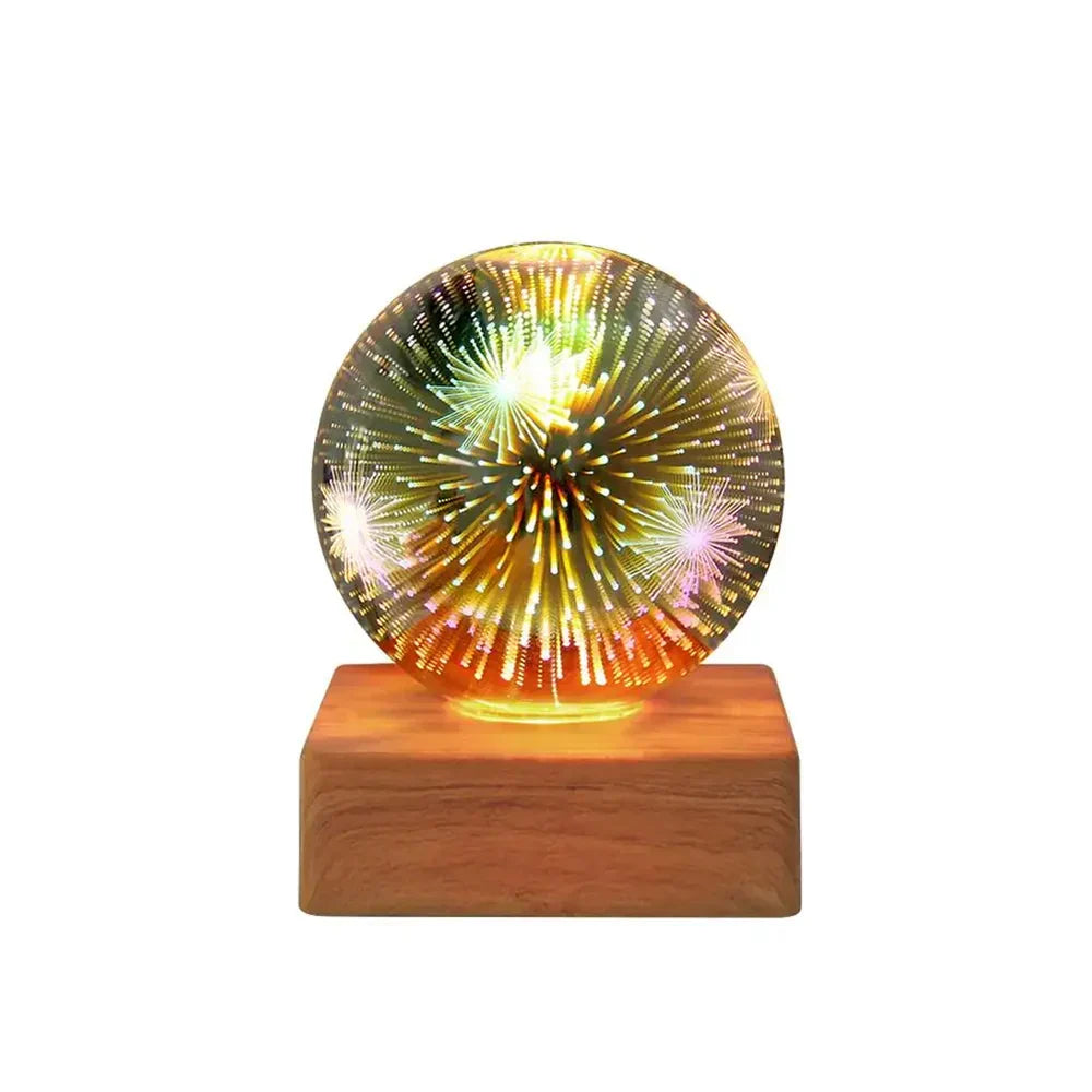 StarburstGlow - 3D Crystal Ball Night Light with Starry Projection