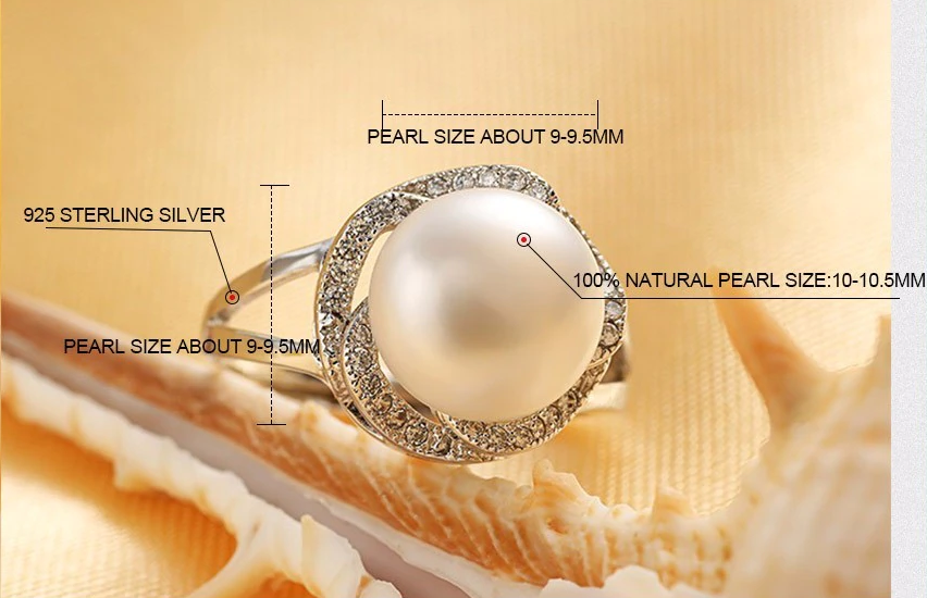 Byserene - Adjustable Freshwater Pearl Ring for a Refined Style