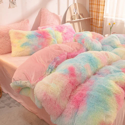FluffCandy - Plush Duvet Cover Set for Winter Warmth