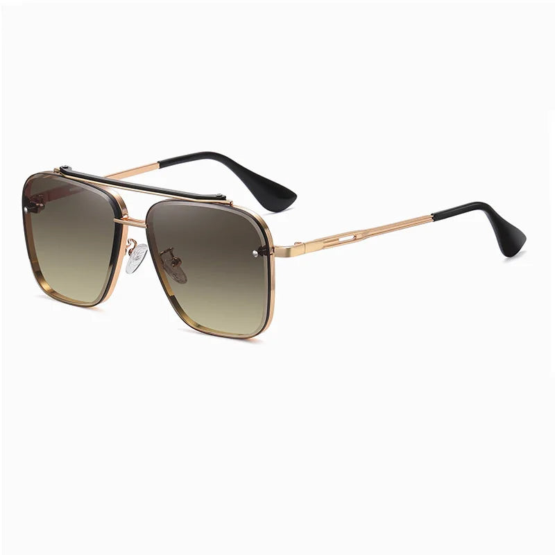 Zoltan Shades - Bold Metal Frame Gradient Sunglasses