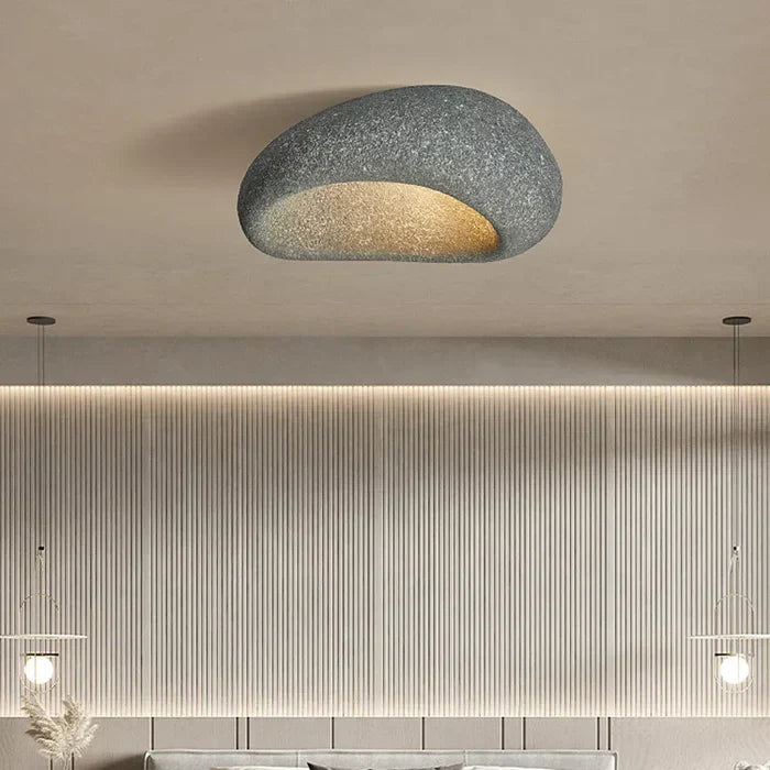 SereneAura Ceiling Light - Natural Wabi-Sabi Design for a Calm, Modern Home