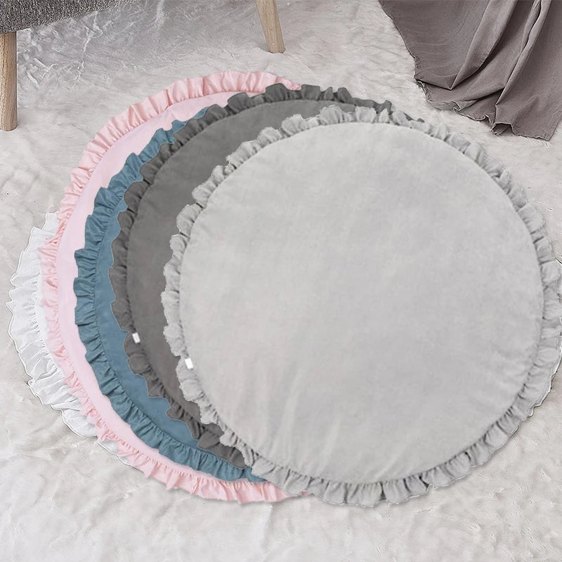 CozyCotton Round Mat - Soft Baby Play and Crawling Mat