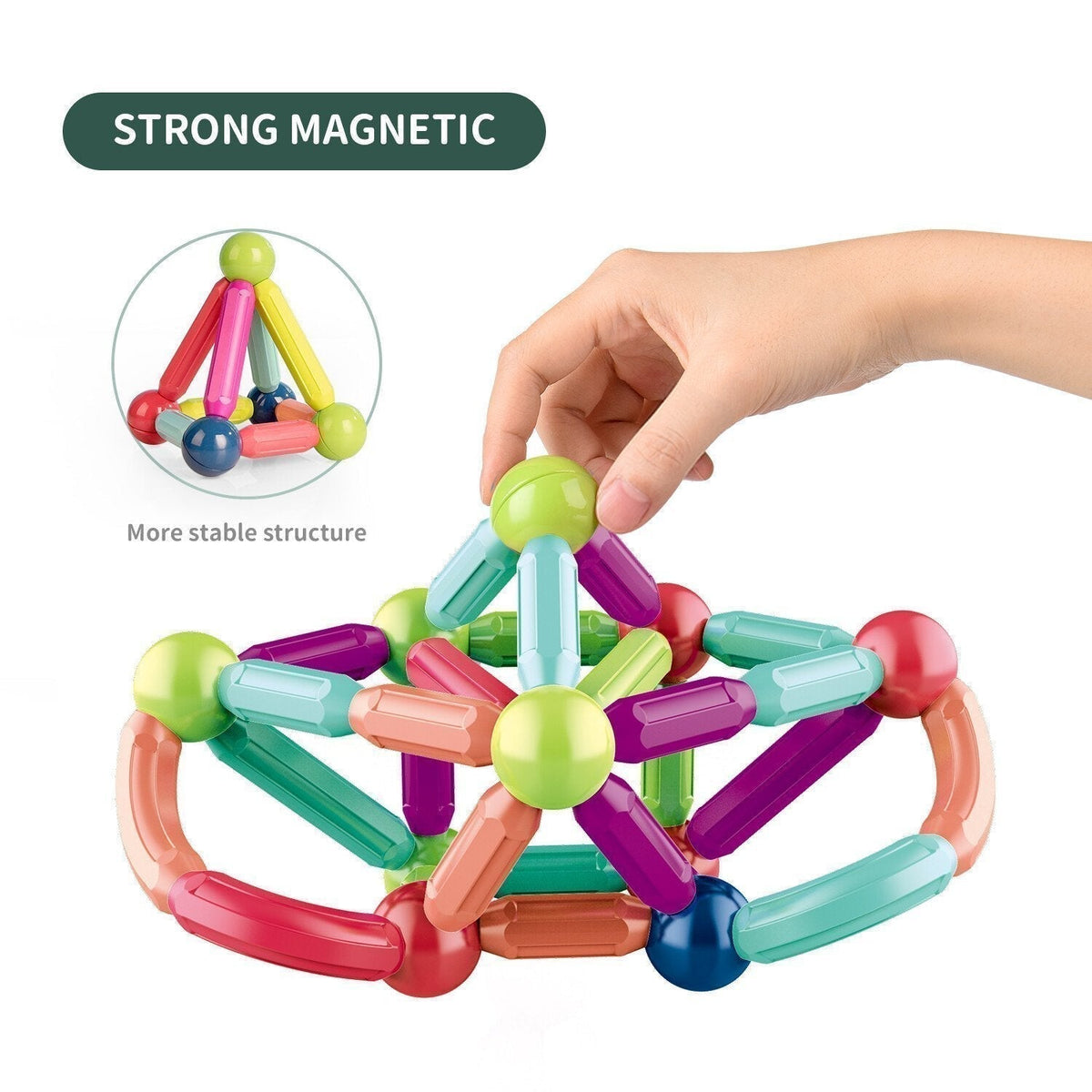 MagicBlocks Toy - Magnetic Building Blocks with Storage Box