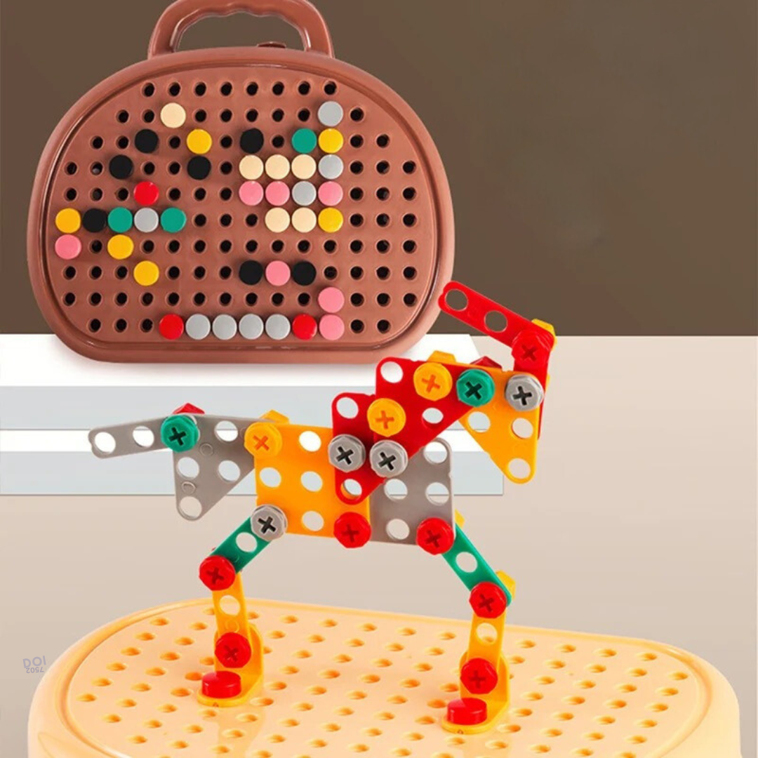 ToolMaster Kids - Creative Tool Set with Mini Drill for Young Builders
