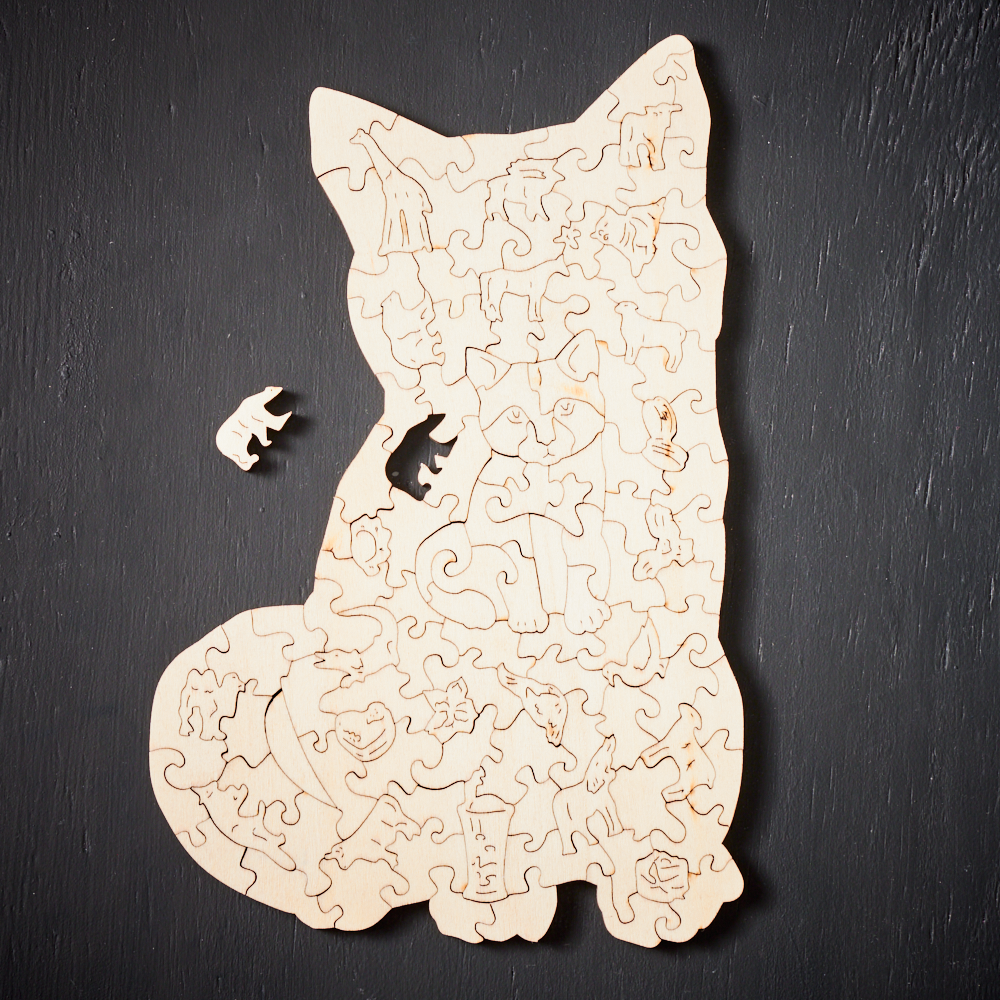 WoodlyShapes Puzzles - Creative Wooden Animal Shapes