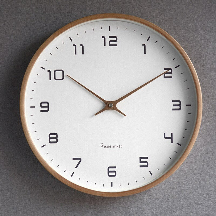 NordicTimber - Rustic Wooden Wall Clock for Your Interior