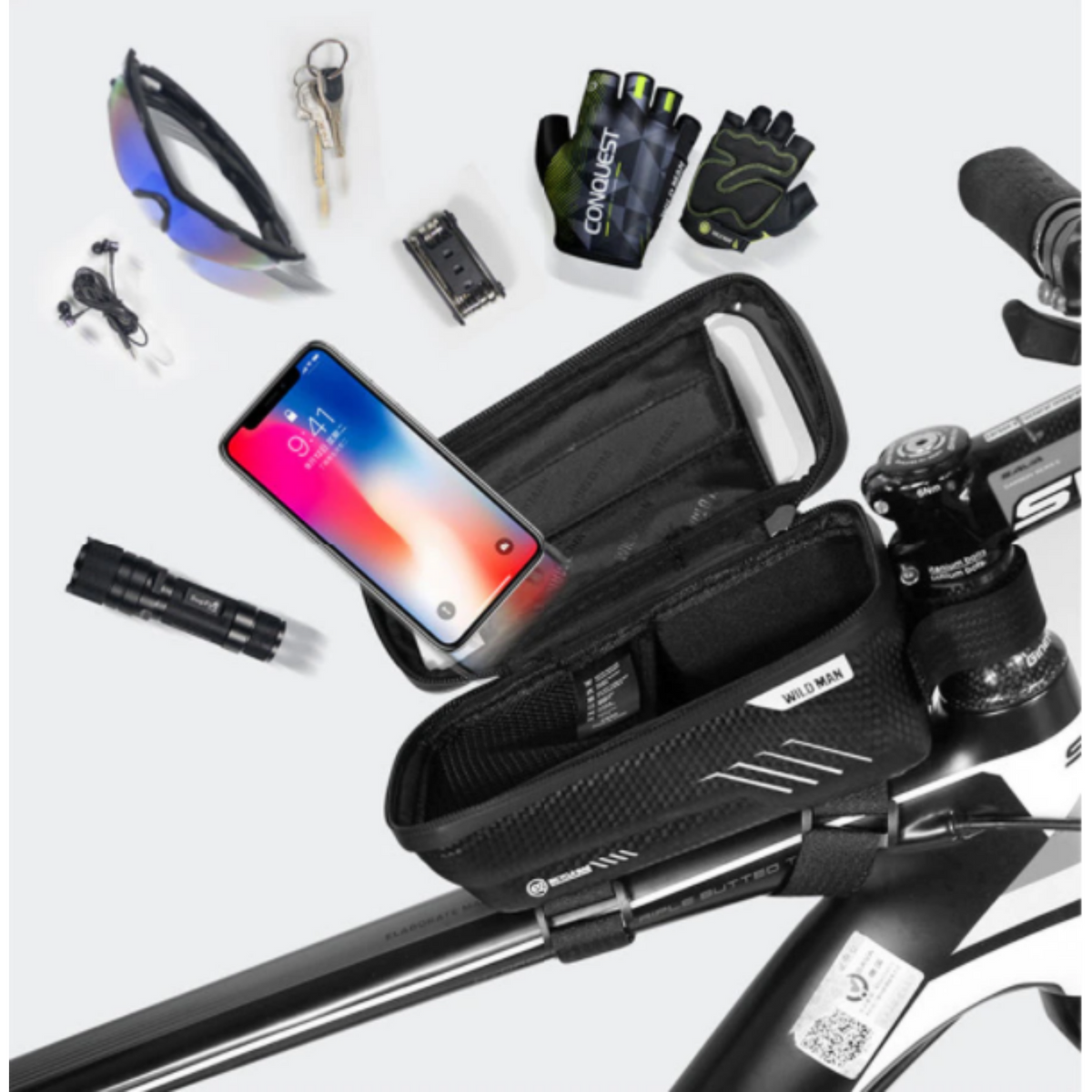 FrameMate - Practical Bike Frame Bag for Your Gear