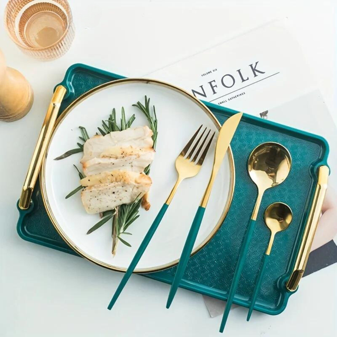 Donquist - 24-Piece Stainless Steel Flatware Set