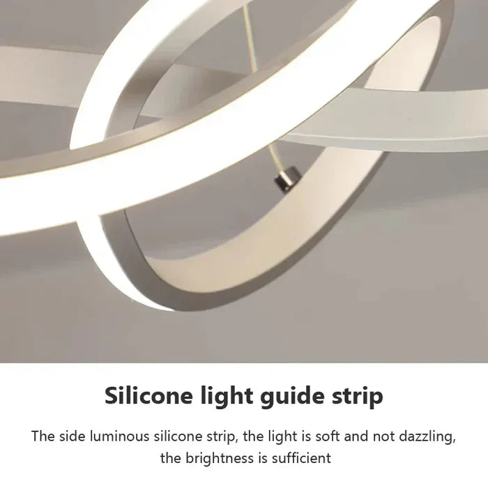 WaveGlow Ceiling Light - Stylish LED Ceiling Lamp with Remote Control