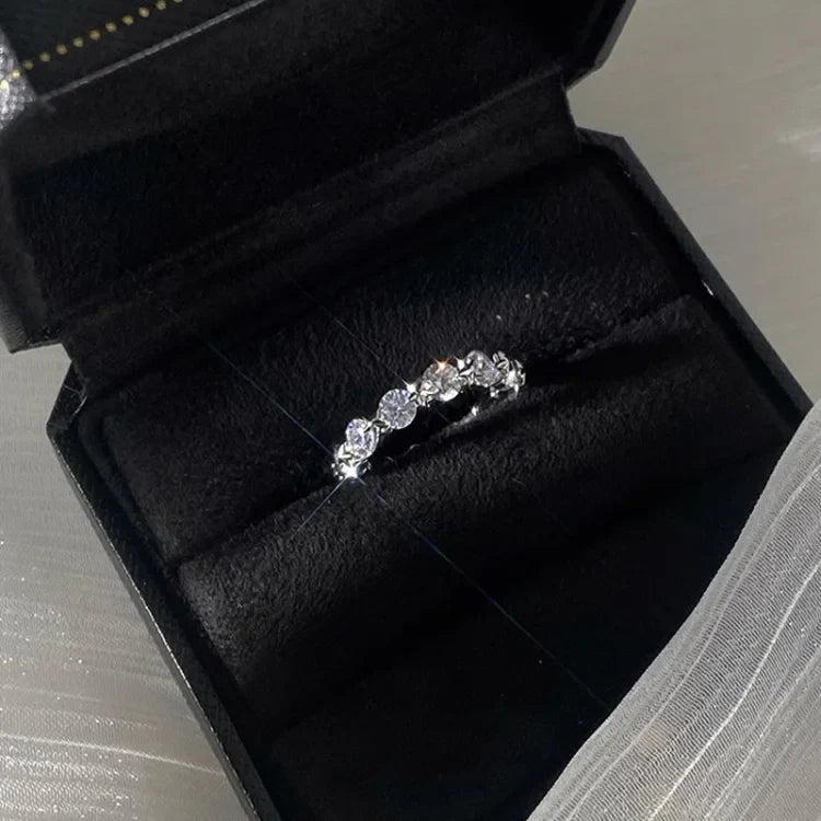 Astrid Ring Set - Double-Layered Star Rings with Zirconia Accents