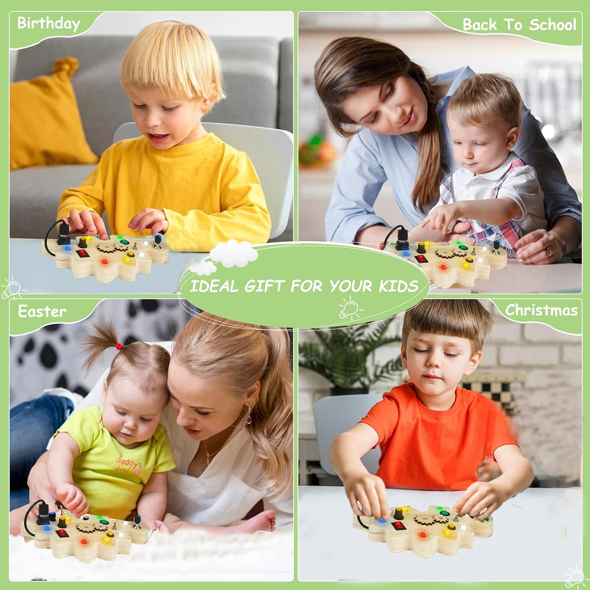Lynkbrook - Dino Busy Board Toy for Toddlers