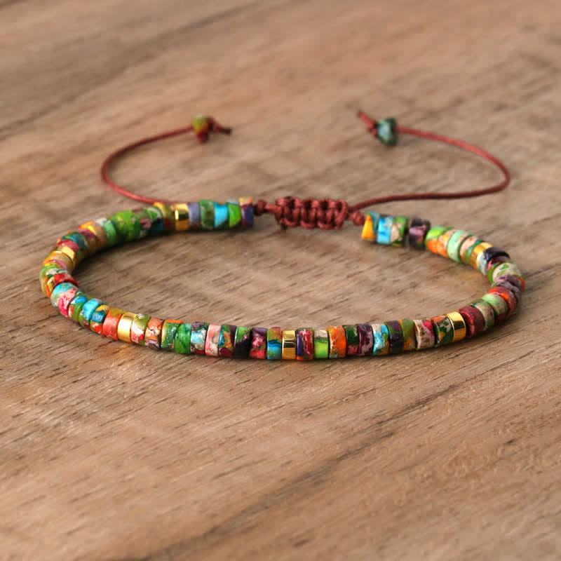 Seraphina Bracelet - Braided Natural Stone Bead Design