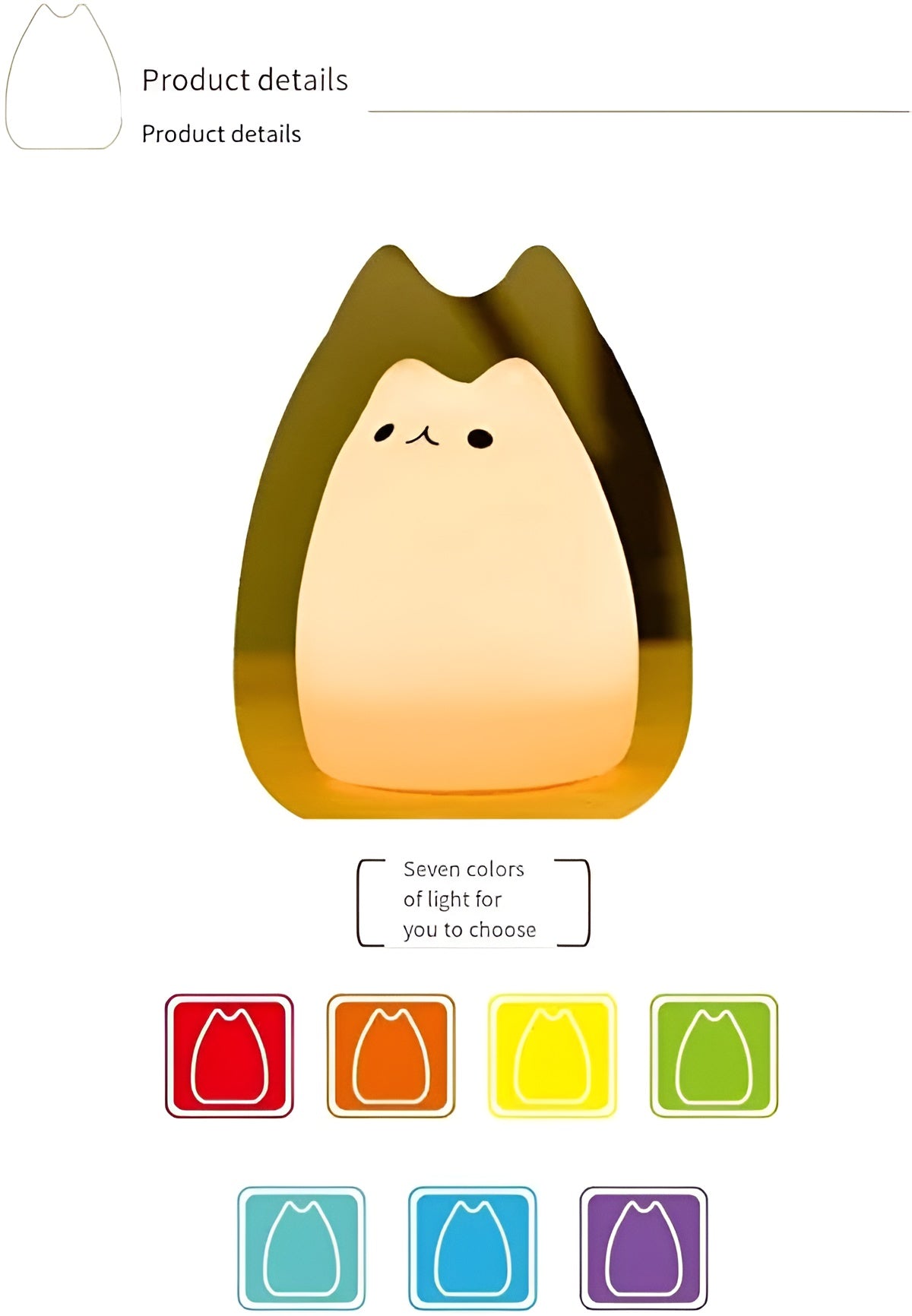 Grozania - Color-Changing Silicone Lamp for Kids