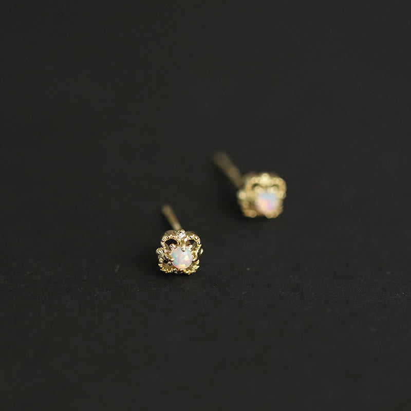 Camelina - Vintage Opal Drop Earrings