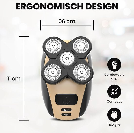 CrUndra - Rechargeable 5-in-1 Grooming And Trimming Shaver