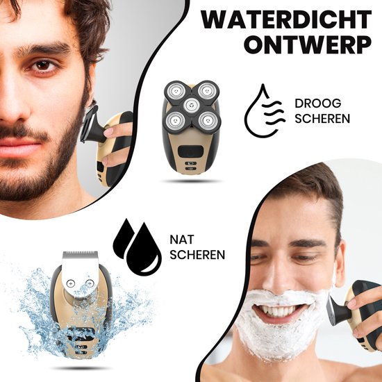 CrUndra - Rechargeable 5-in-1 Grooming And Trimming Shaver