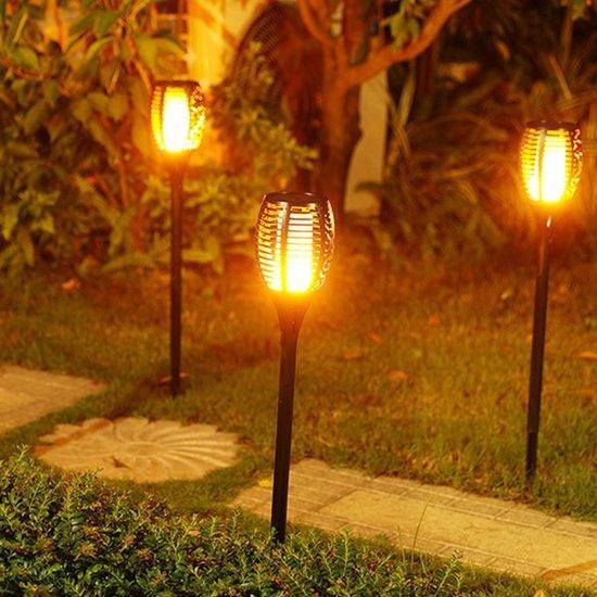 Tevric - Solar Powered Outdoor Garden Torches