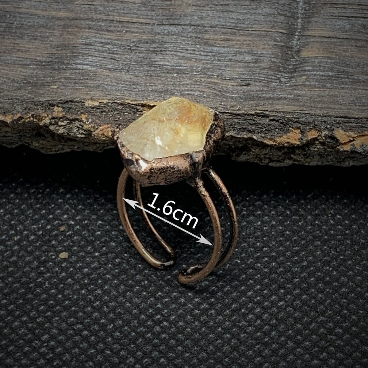 Cadria - Natural Raw Birthstone Ring