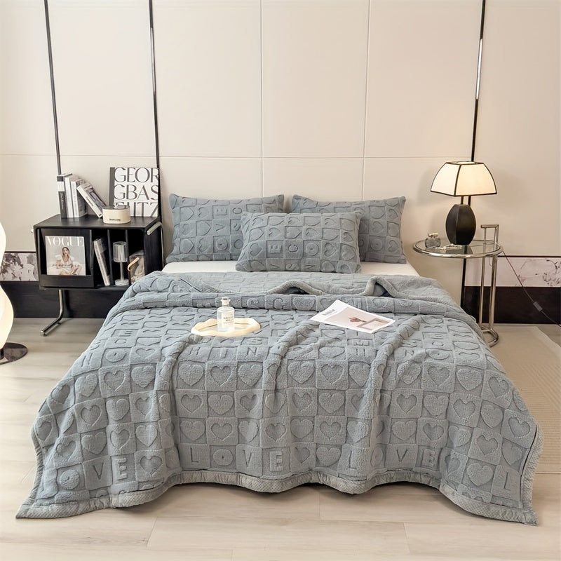 Helquist - Reversible Heart Pattern Throw