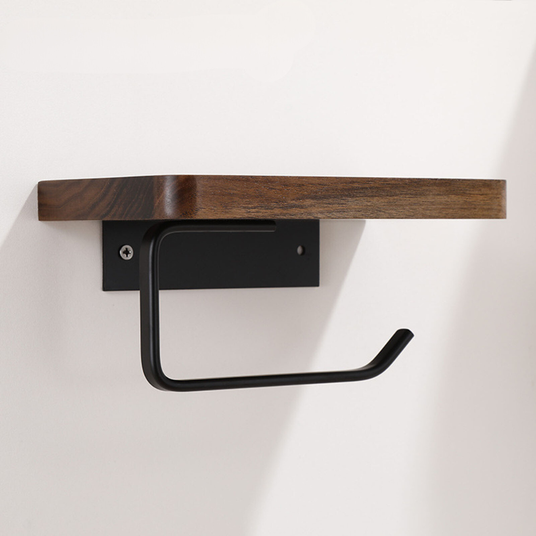 Genthara - Walnut Wood Toilet Paper Holder