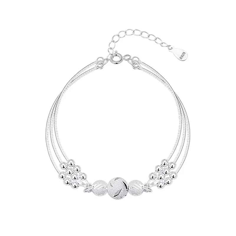 Imperla Pearl Bracelet - Elegant Silver Design with Shimmering Accents