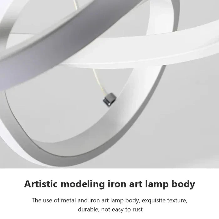 WaveGlow Ceiling Light - Stylish LED Ceiling Lamp with Remote Control