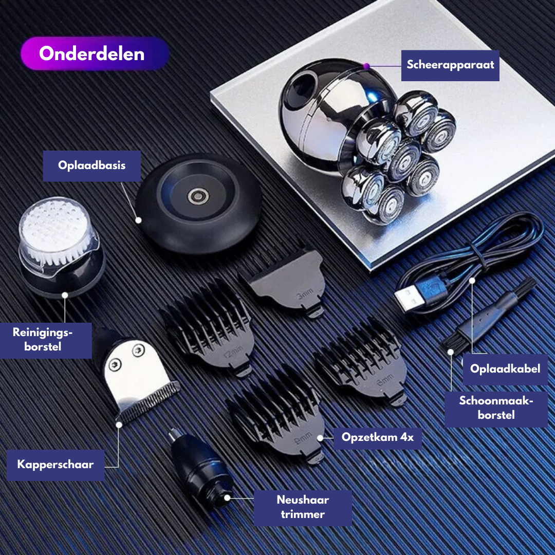 FlexiShave Pro - Luxury Flexible Head Trimmer for a Perfect Shave