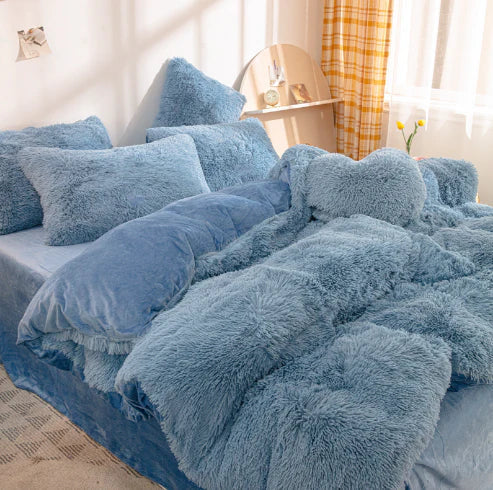 FluffCandy - Plush Duvet Cover Set for Winter Warmth