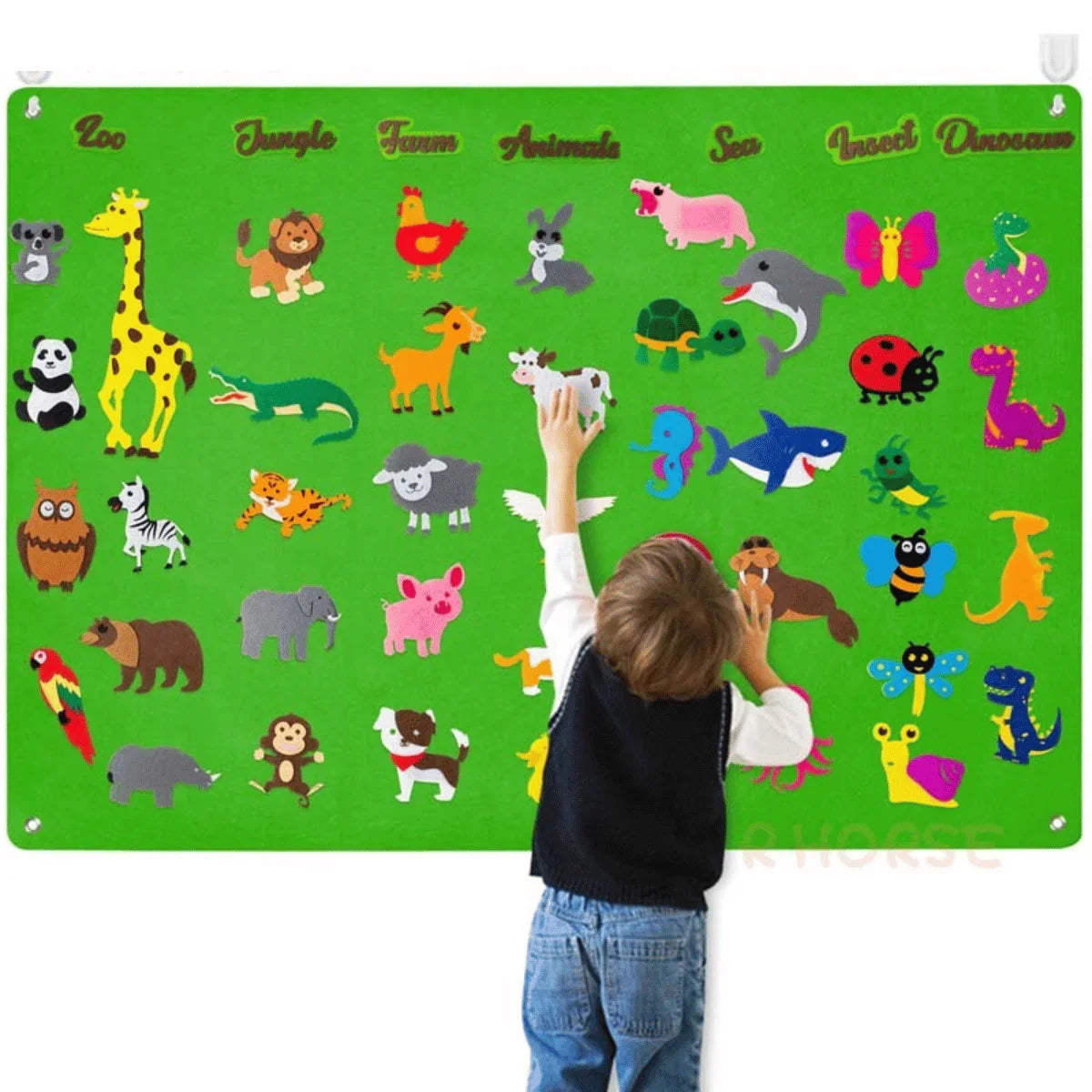 Nixdale - Educational Animal Felt Play Board