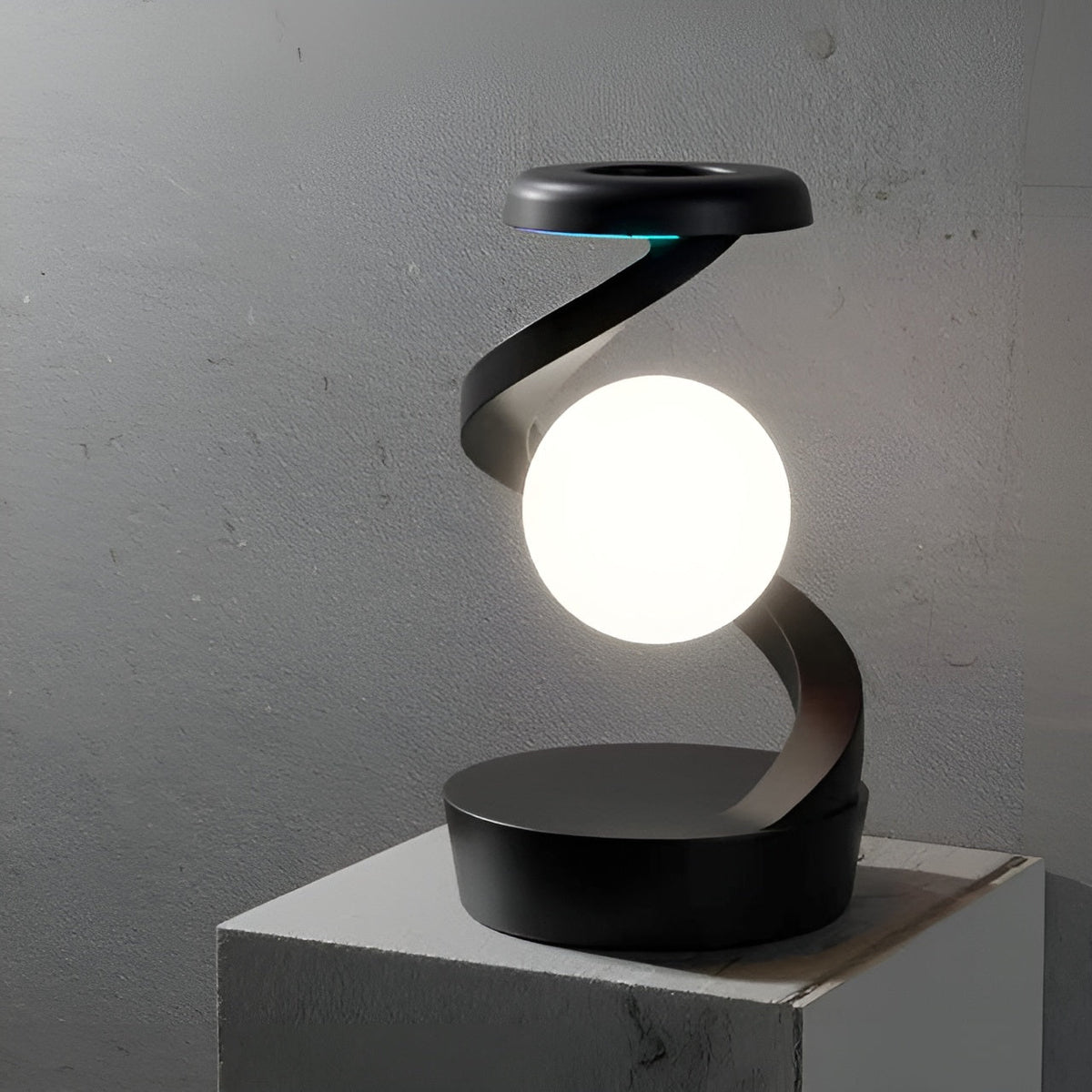 FloatCharge - Futuristic Floating Lamp with Wireless Charger