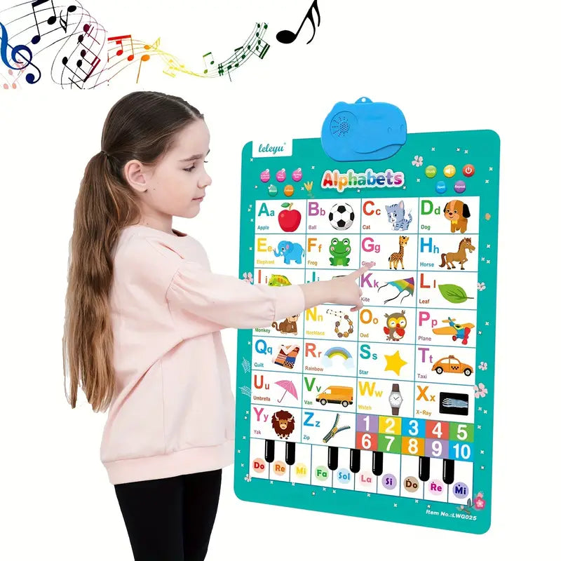 Talking ABC Wall Poster - Interactive Alphabet Learning Toy for Toddlers