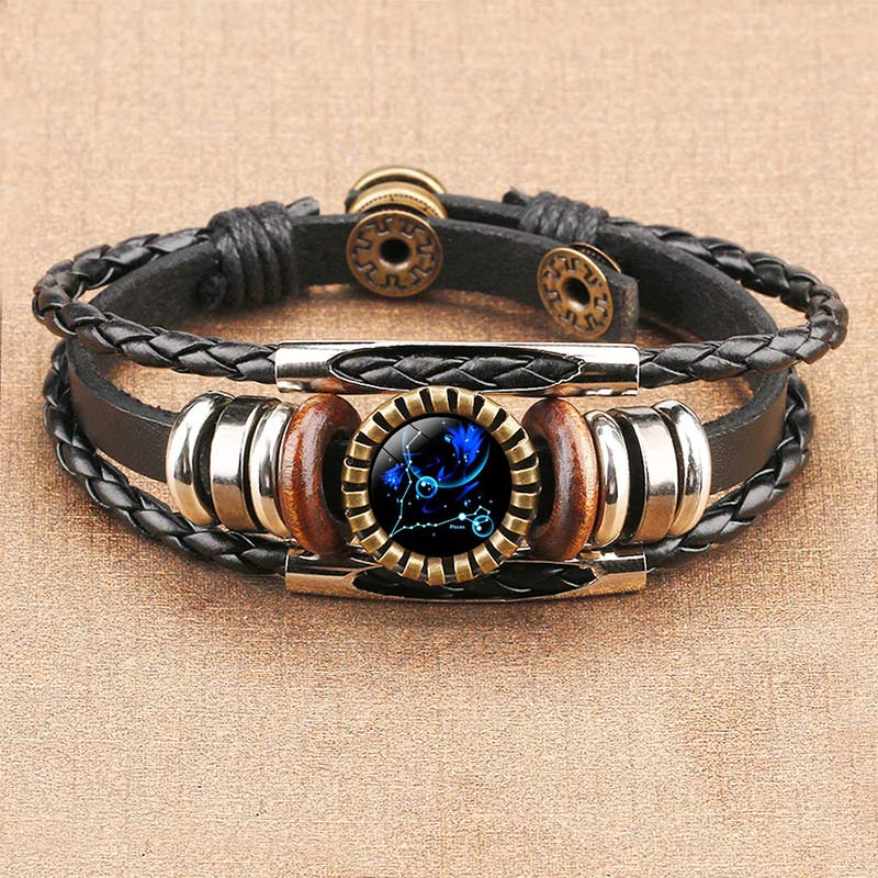 Celestial Charm Bracelet - Adjustable Zodiac Sign Jewelry