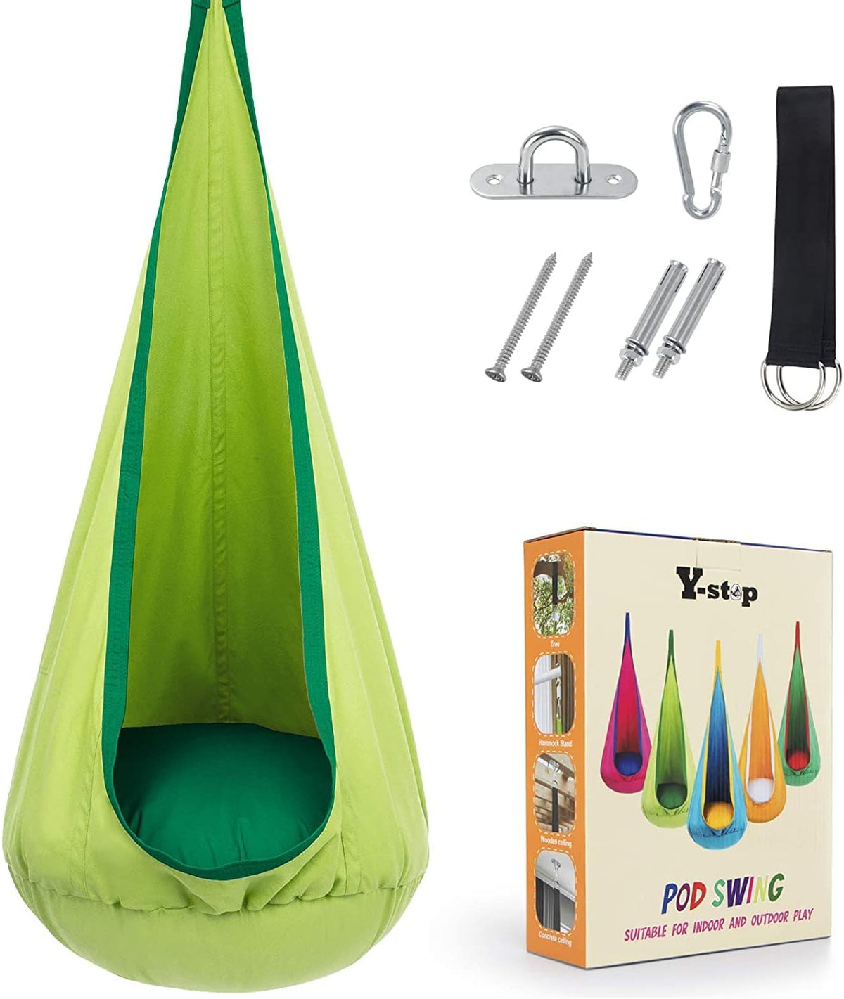 HangingJoy - Indoor Outdoor Kids Hammock Swing