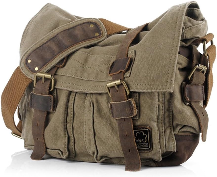 RetroCarry Bag - Vintage Canvas Shoulder Bag for Laptops
