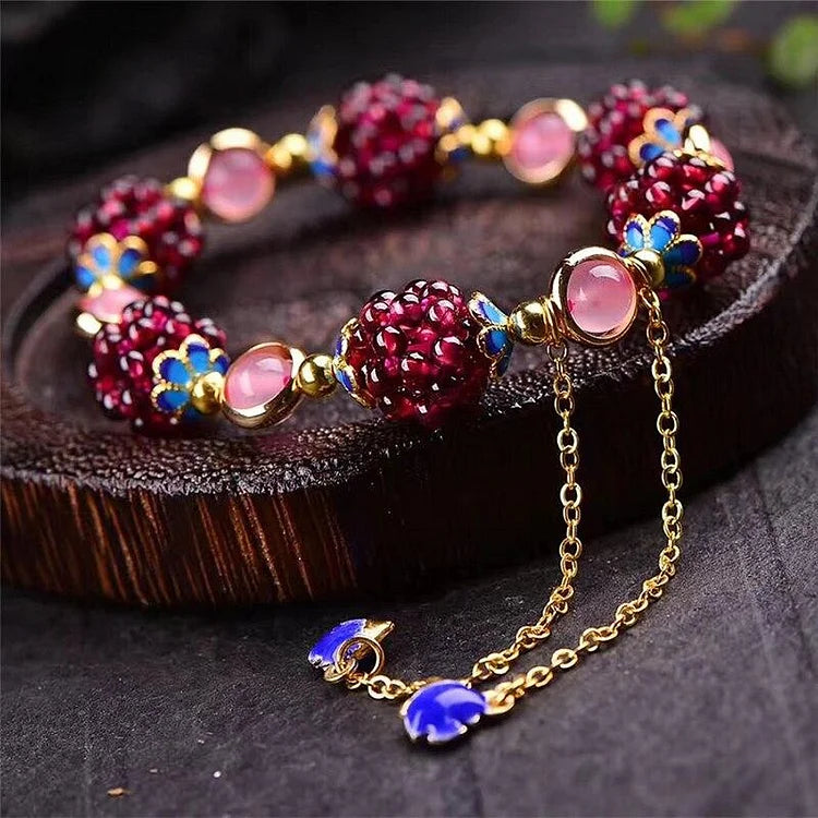 Selina - Natural Garnet Bracelet for Love and Healing