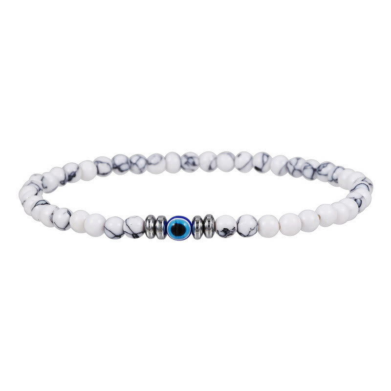 Thor - 4mm Natural Stone Evil Eye Bracelet for Men