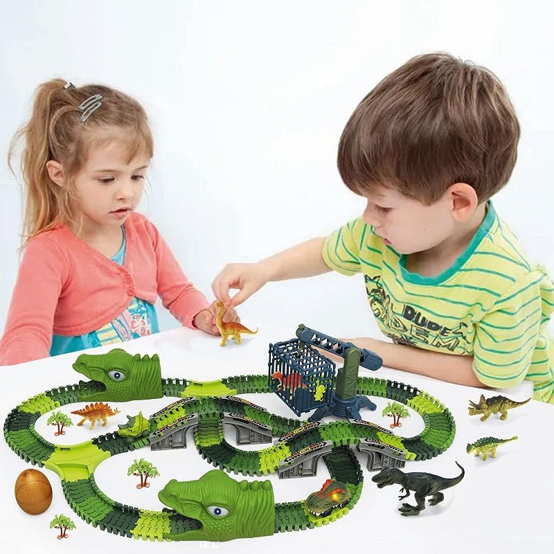 SpeedFlex Track - Flexible Racetrack Set with LED Vehicles