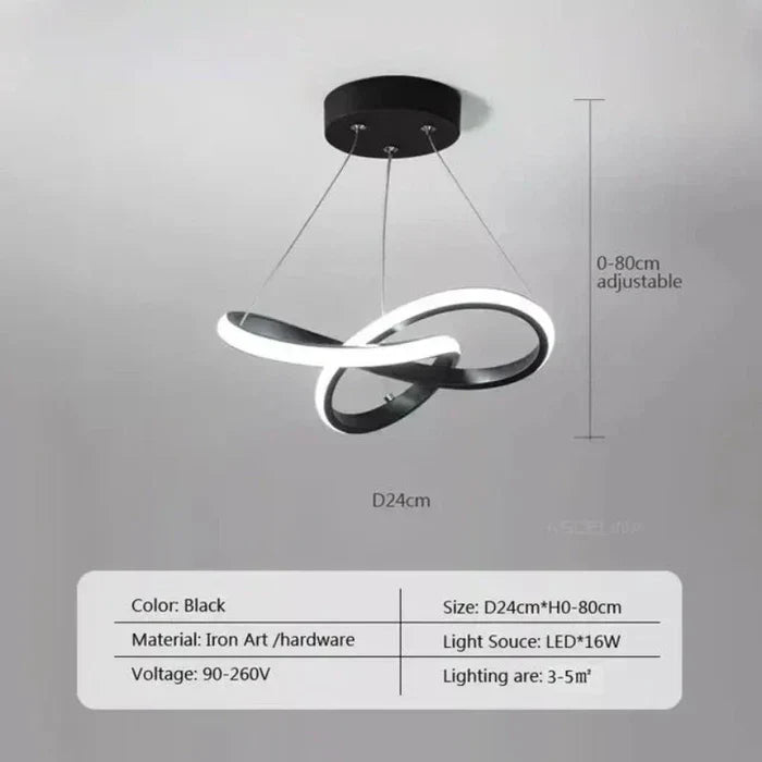 WaveGlow Ceiling Light - Stylish LED Ceiling Lamp with Remote Control