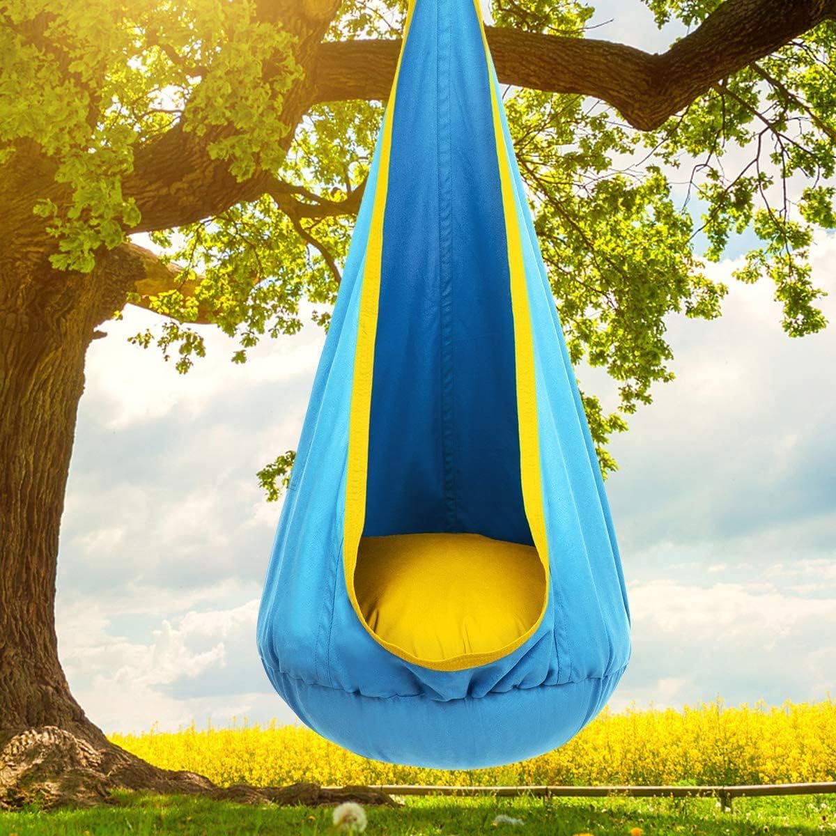 HangingJoy - Indoor Outdoor Kids Hammock Swing