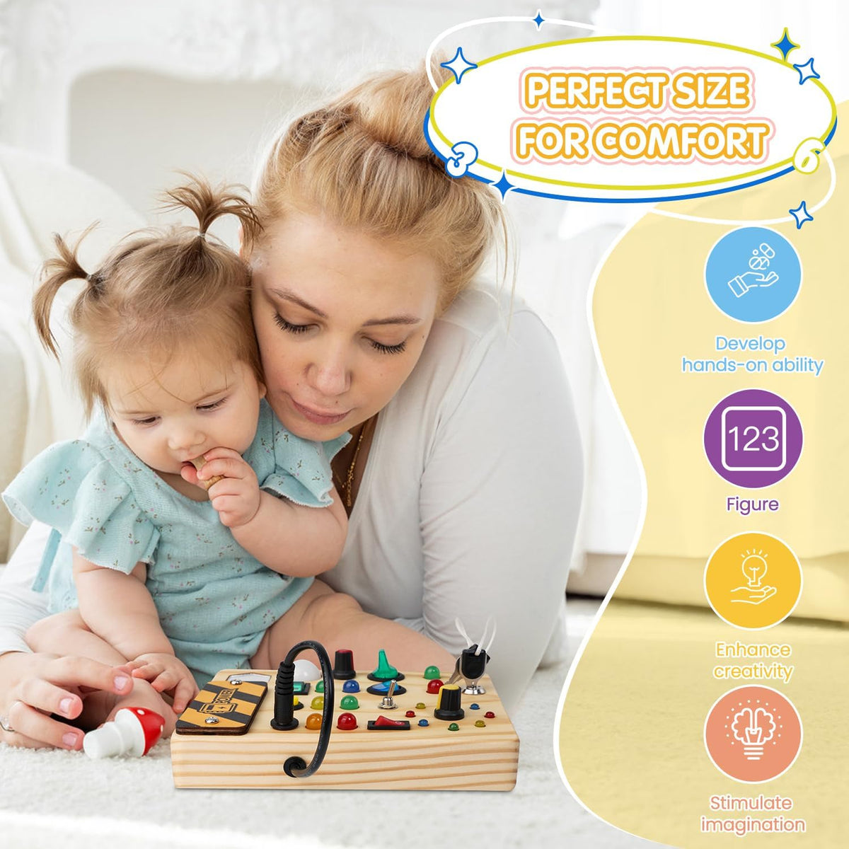 LumiBoard - Montessori LED Busy Board for Toddlers
