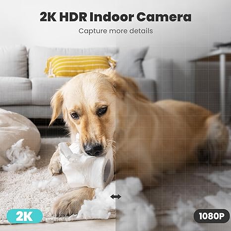 Cinnamon Grove - 360-Degree 2K HD Indoor Security Camera