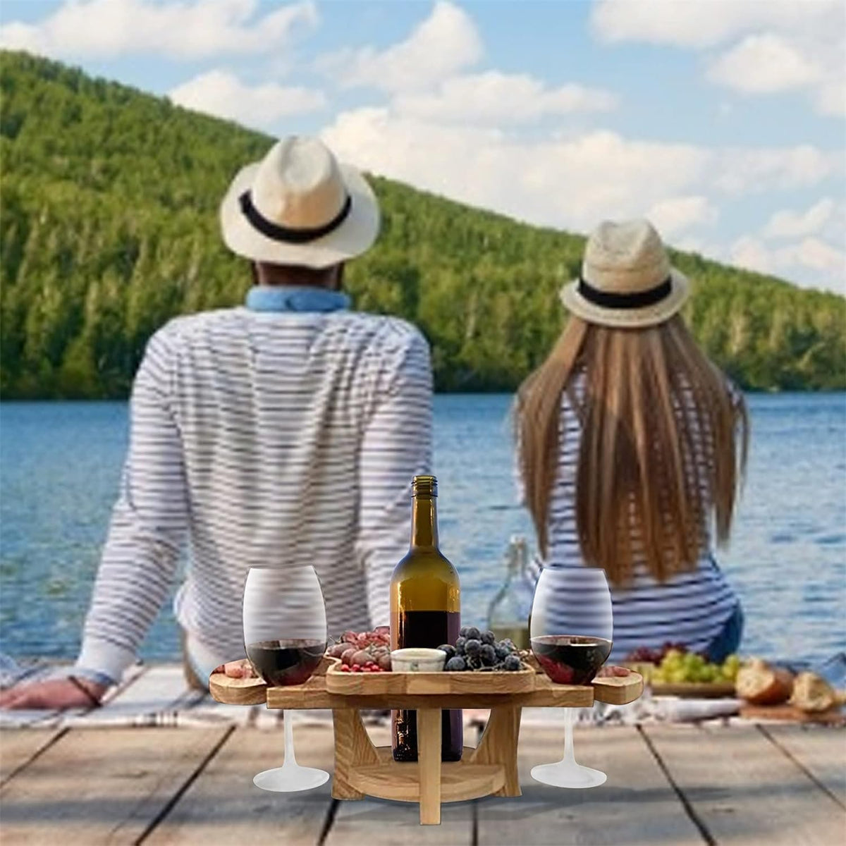 DualServe Rack - Stylish Fruit & Wine Table Rack