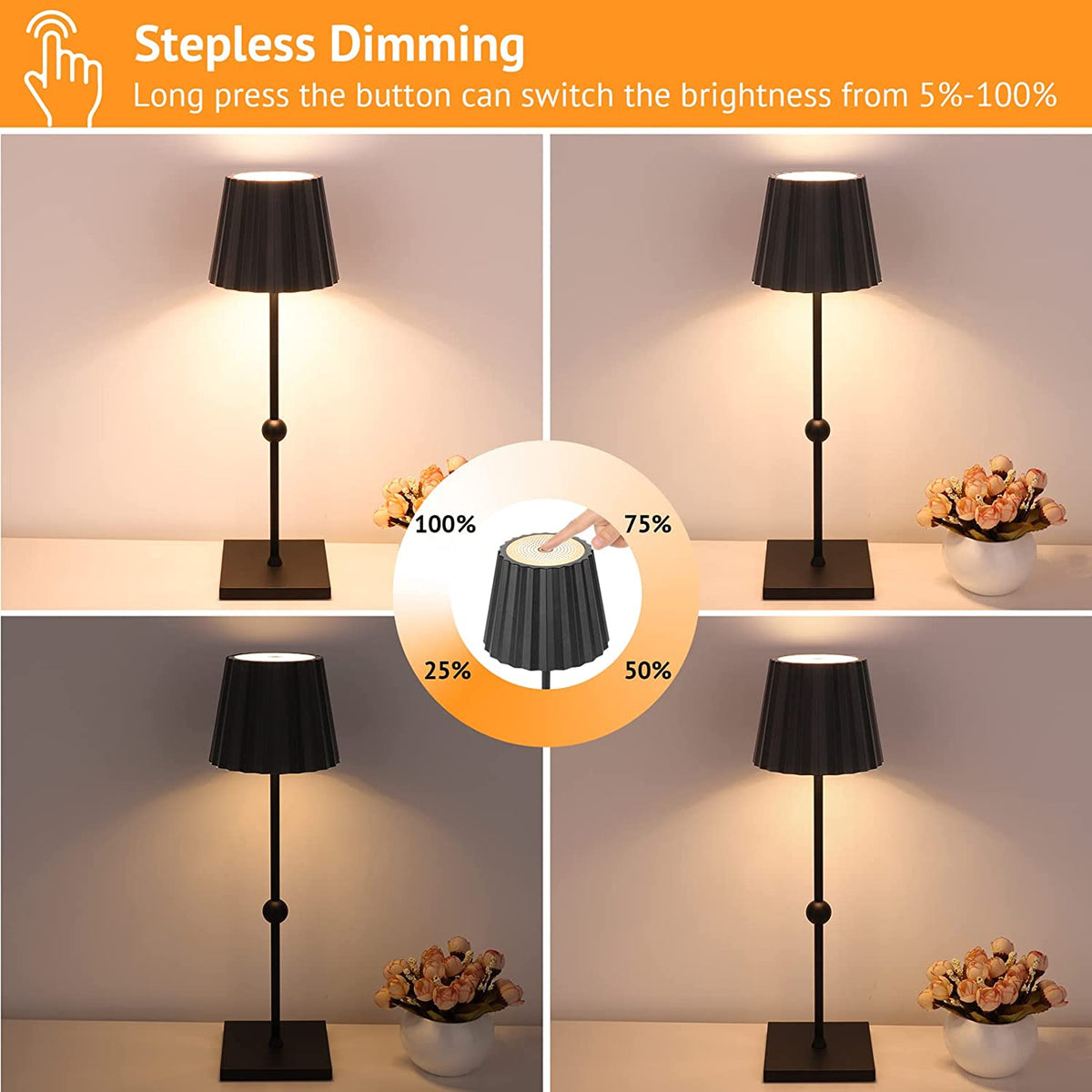 Flanwick - Cordless Dimmable LED Table Lamp
