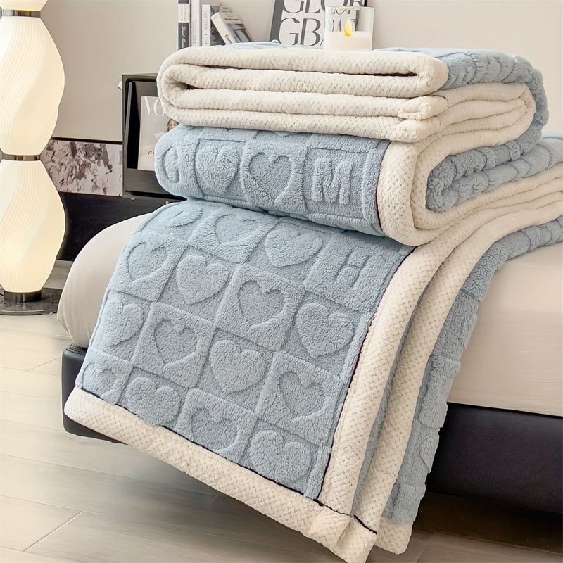Helquist - Reversible Heart Pattern Throw