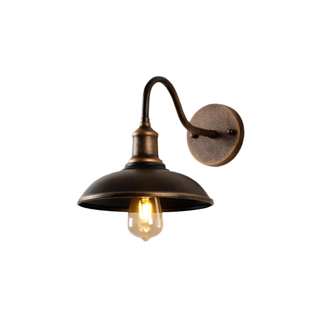 Alessio - Vintage-Style Antique Brass Waterproof Outdoor Wall Lamp, IP65 Rated