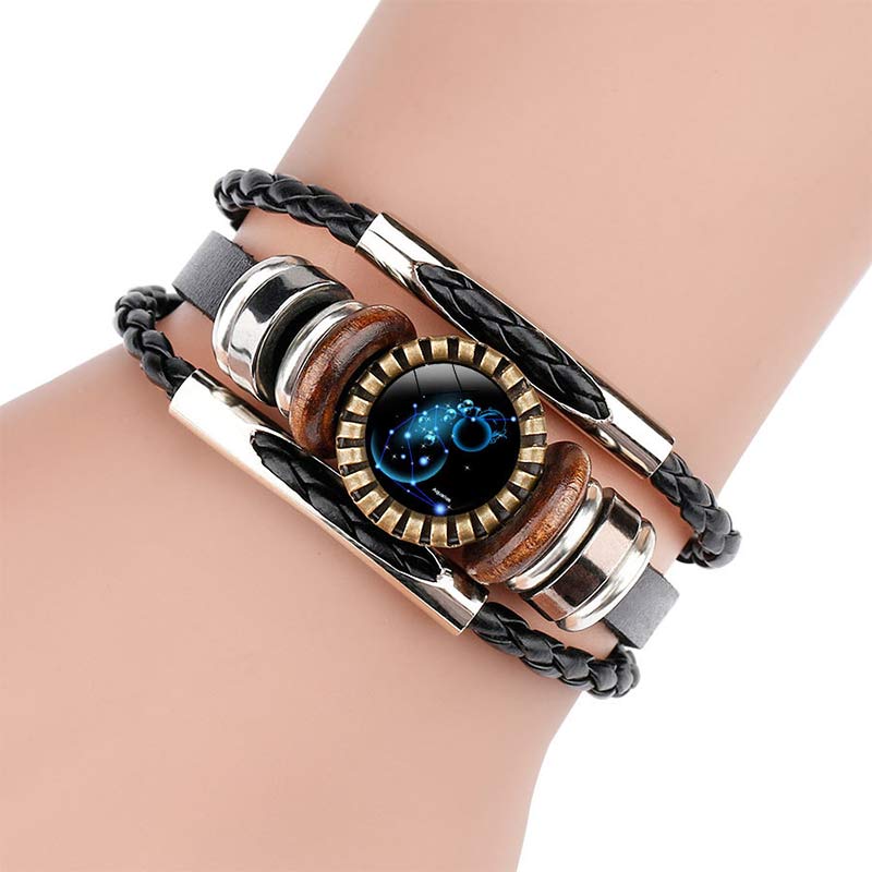 Celestial Charm Bracelet - Adjustable Zodiac Sign Jewelry