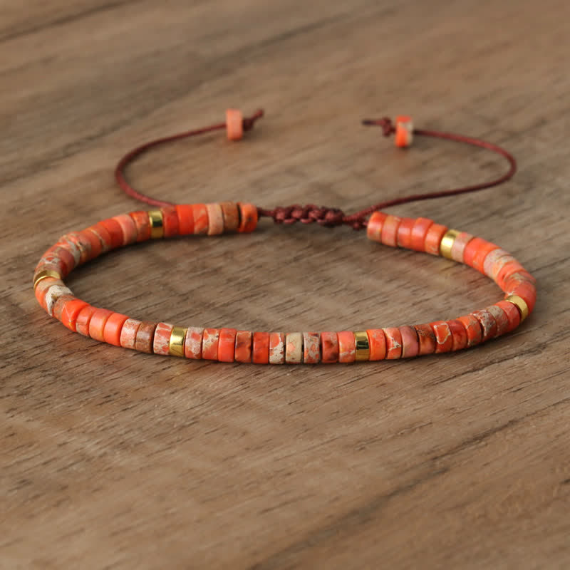 Seraphina Bracelet - Braided Natural Stone Bead Design