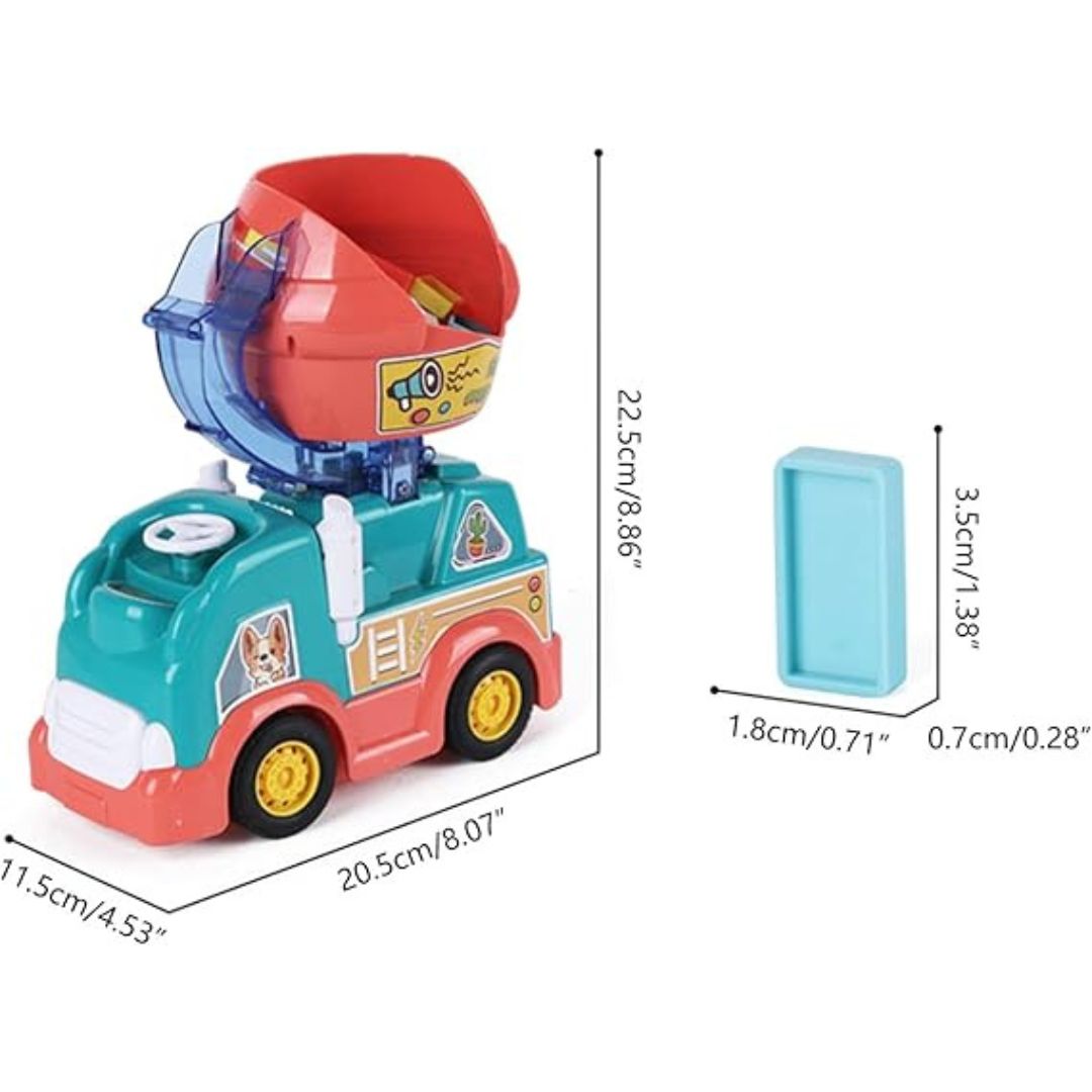 ColorDash Truck - Automatic Domino Laying Machine for Kids