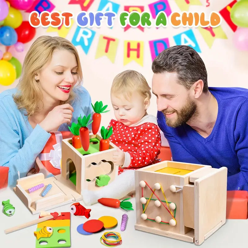 Glenrose - Wooden Sensory 8-in-1 Play Set