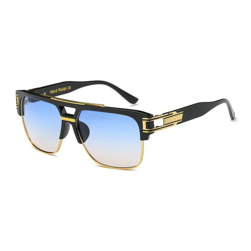 Hein Sunglasses - Vintage Luxe Mirrored Square Sunglasses